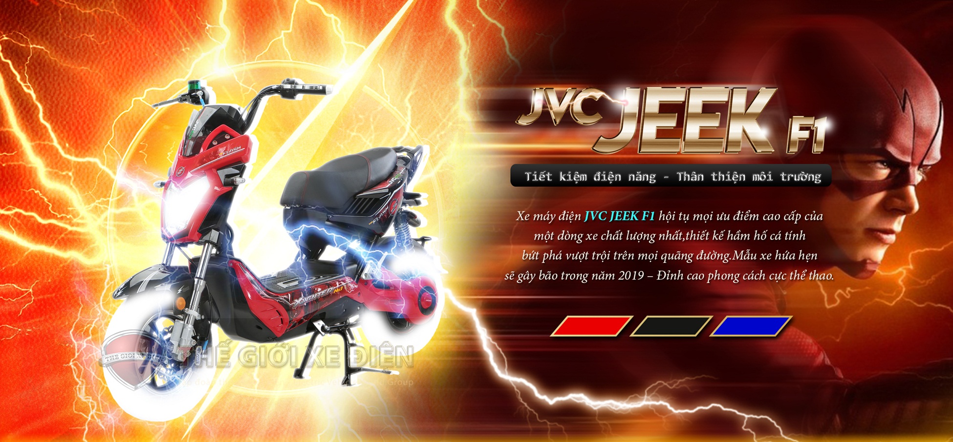 Xe máy điện JVC Xmen F1 Plus - Đỉnh cao phong cách cực chất thể thao