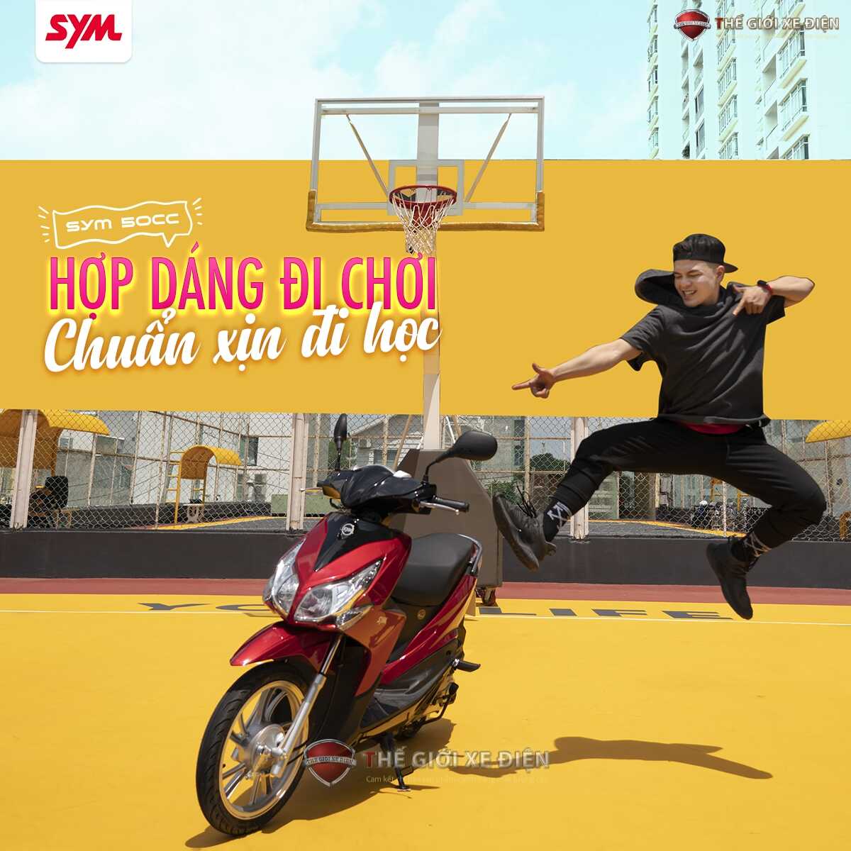 Xe ga 50cc SYM Passing sơn bóng Xe ga 50cc SYM Passing sơn bóng