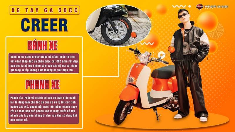 Xe Ga 50cc Dibao Creer Phanh Đĩa Xe Ga 50cc Dibao Creer Phanh Đĩa