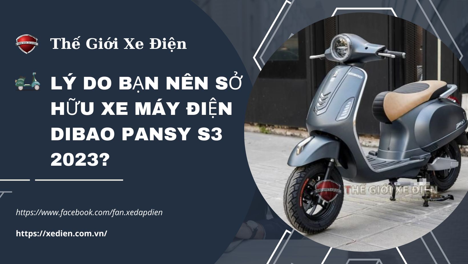 xe máy điện Vespa Dibao Pansy S3 2023