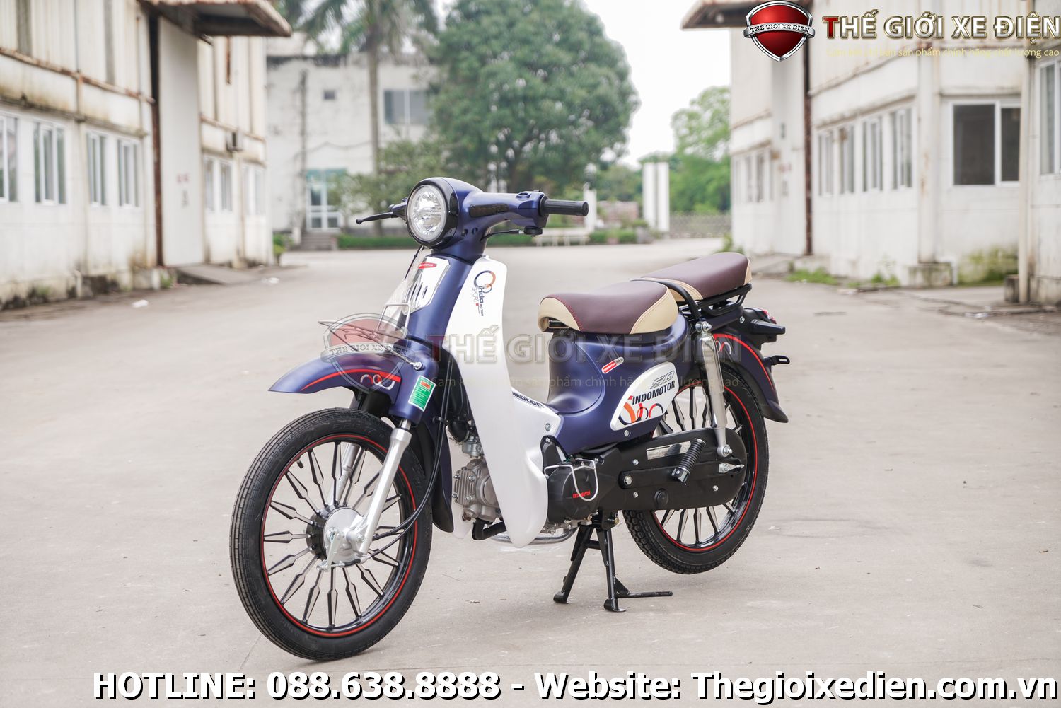 Thiết kế hoài cổ pha hiện đại của xe máy 50cc cub Indo Victoria