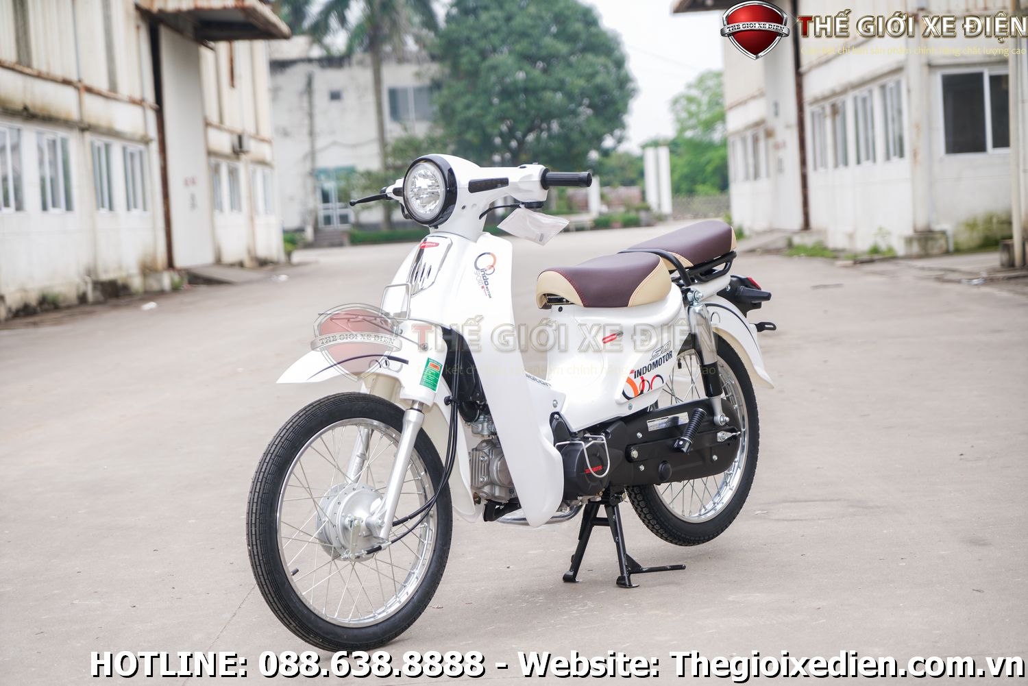 Thiết kế hoài cổ pha hiện đại của xe máy 50cc cub Indo Victoria