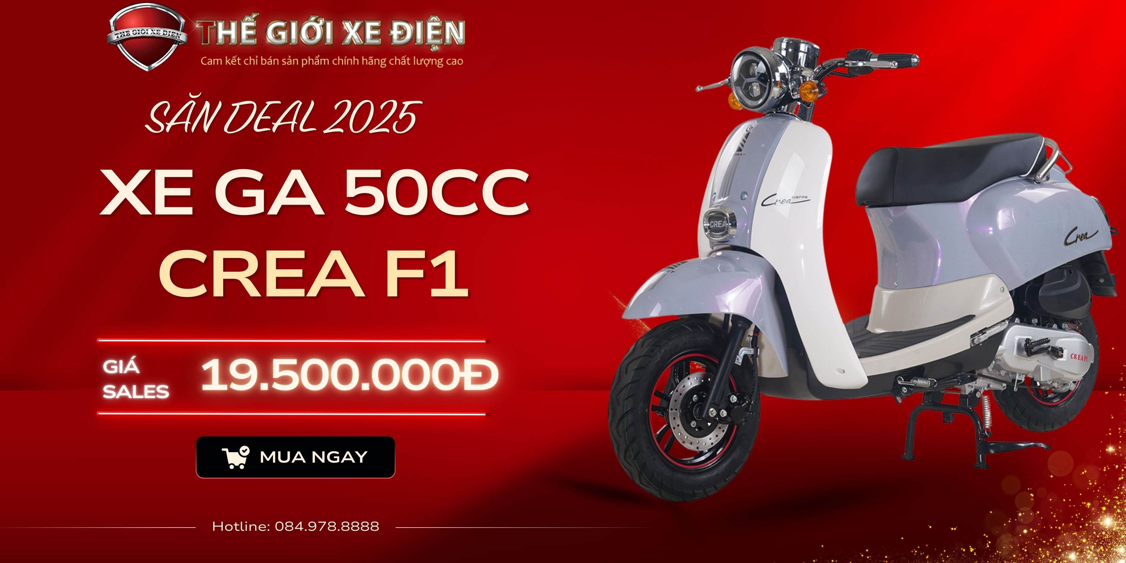 đánh giá xe ga 50cc crea f1