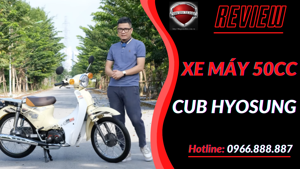 Review Xe Máy 50cc Cub Hyosung Cổ Điển Đến Từ Hàn Quốc | XEDOEN.COM.VN