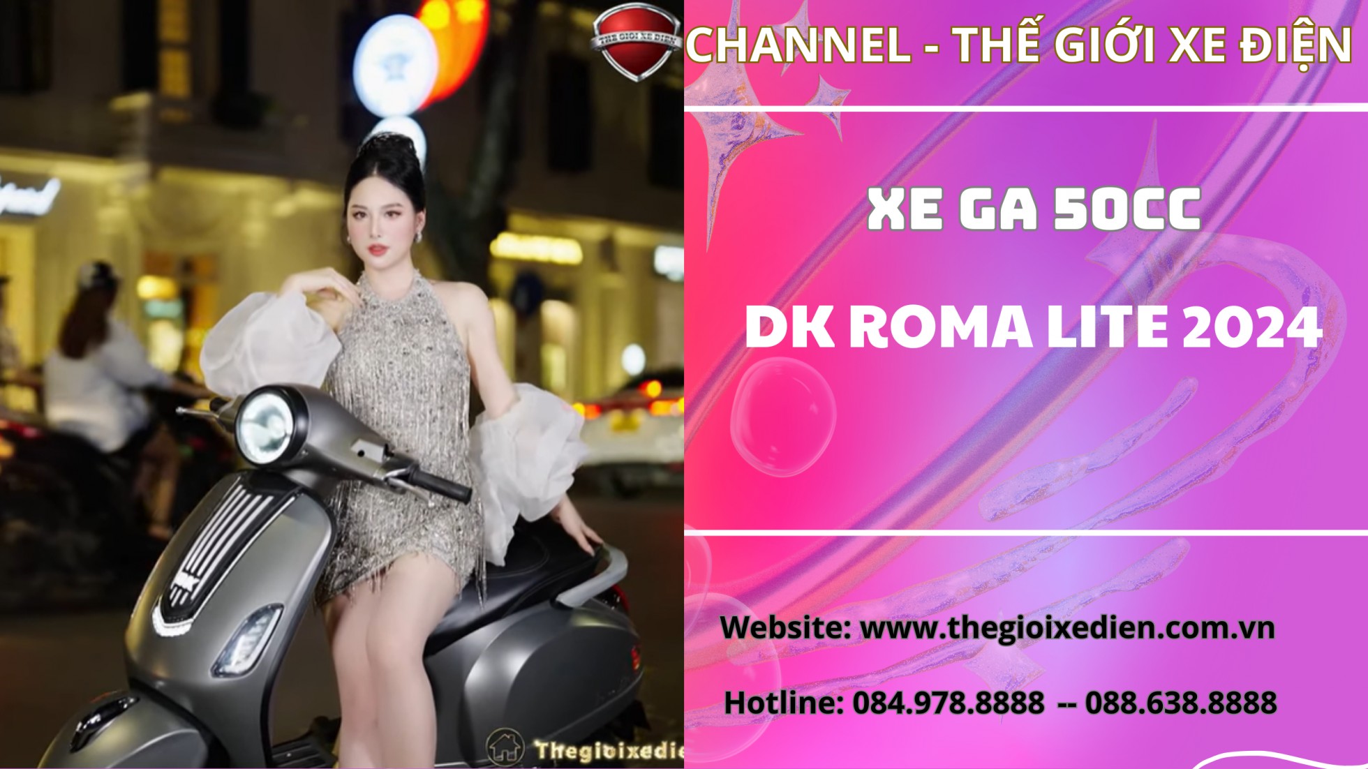 Xe Máy 50cc DK Roma Lite S 2024 Dành Cho Học Sinh Công Nghệ Vượt Trội