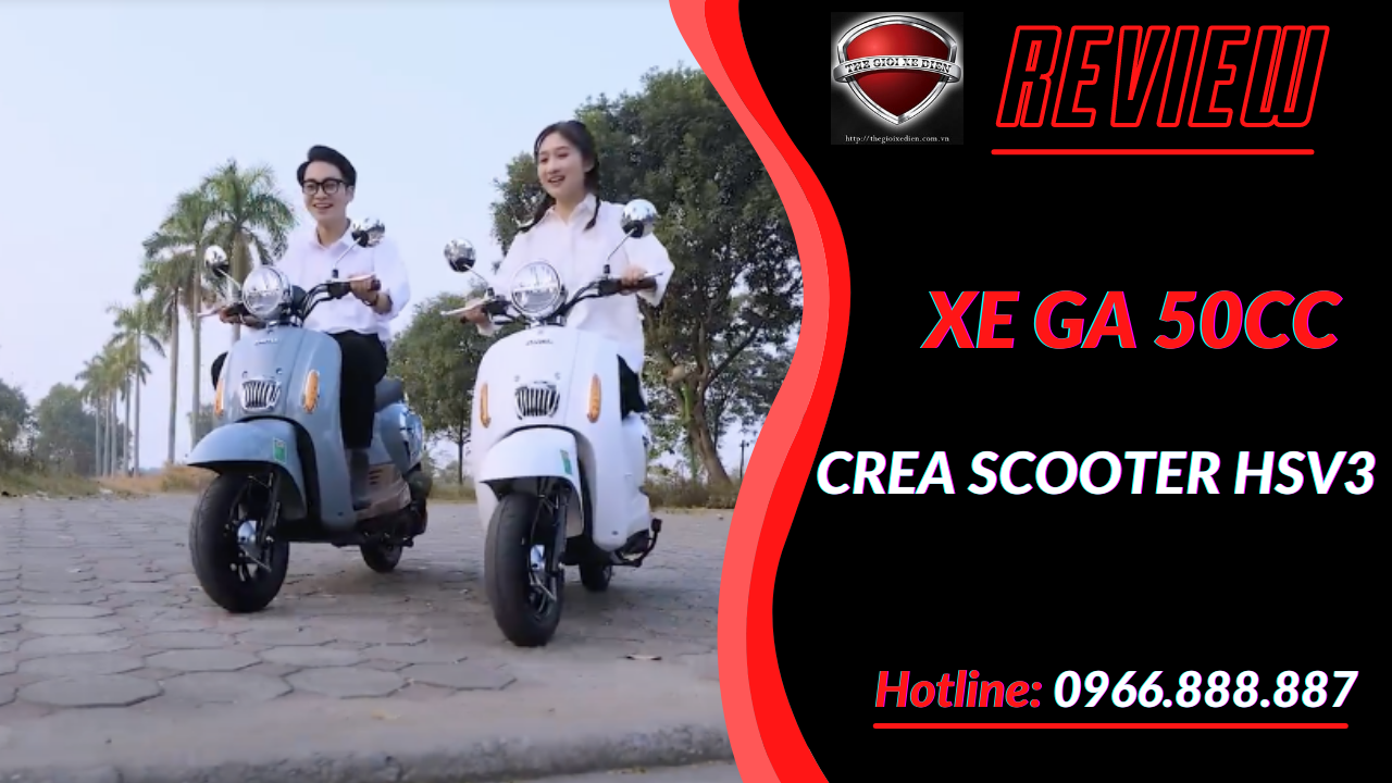 Crea Scooter HSV3 Hyosung - Mẫu Xe Ga 50cc Đẳng Cấp Chất Lượng Hàng Đầu 2022