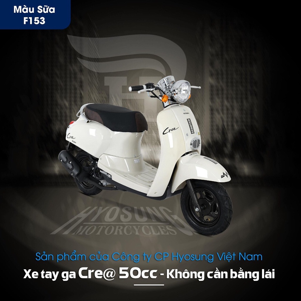 Có nên đầu tư mua xe máy 50cc CREA Hyosung Korea hay không?