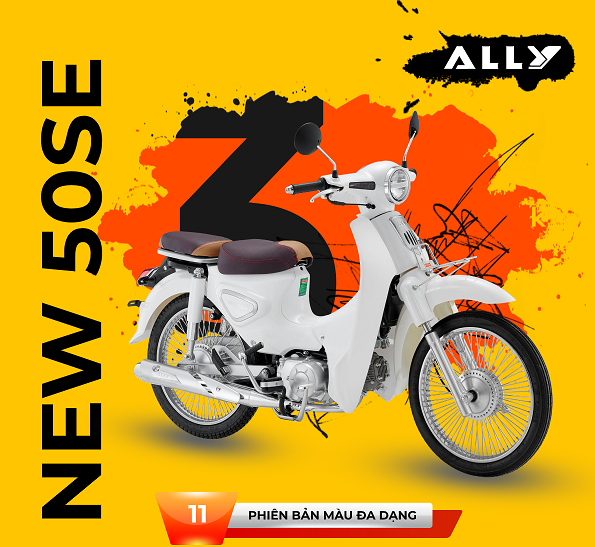 Rinh ngay xe máy 50cc Cub New Ally 50SE du xuân năm 2021