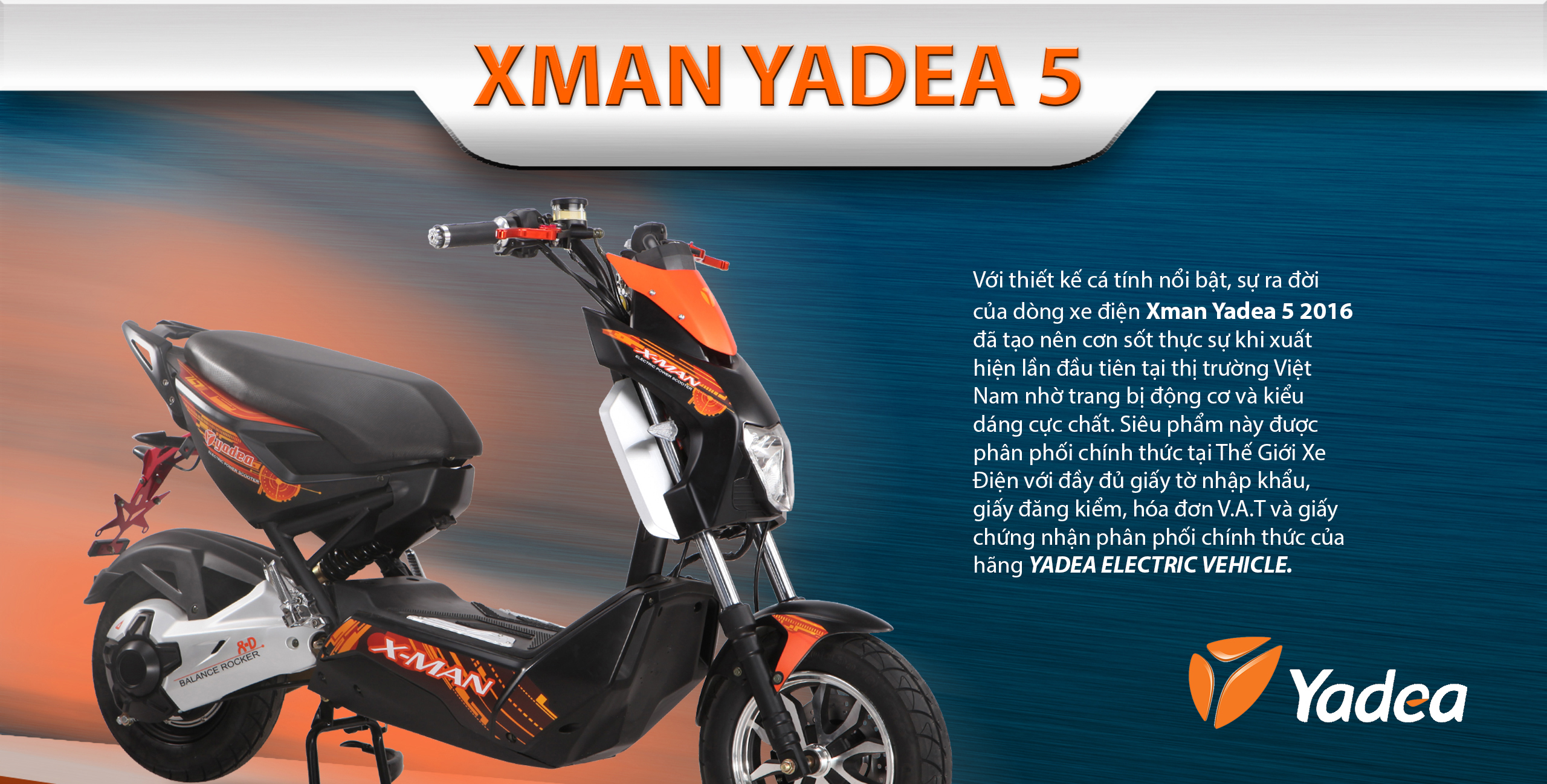 Xe máy điện Xman Yadea 5 bản mới