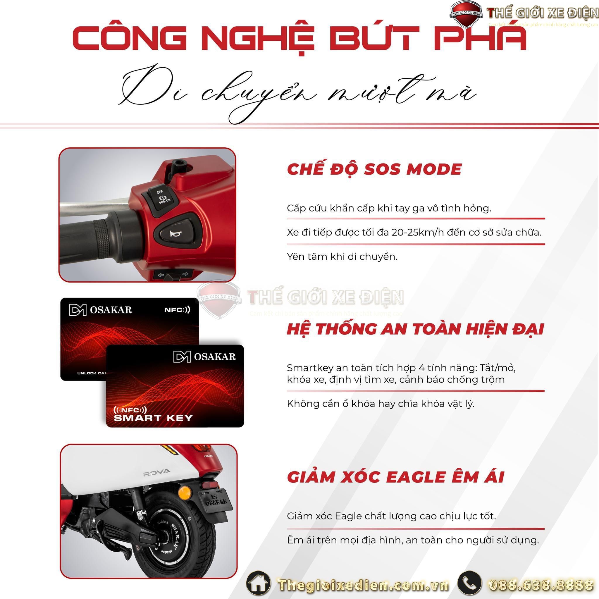 Xe máy điện Osakar Rova Việt Nhật Xe máy điện Osakar Rova Việt Nhật