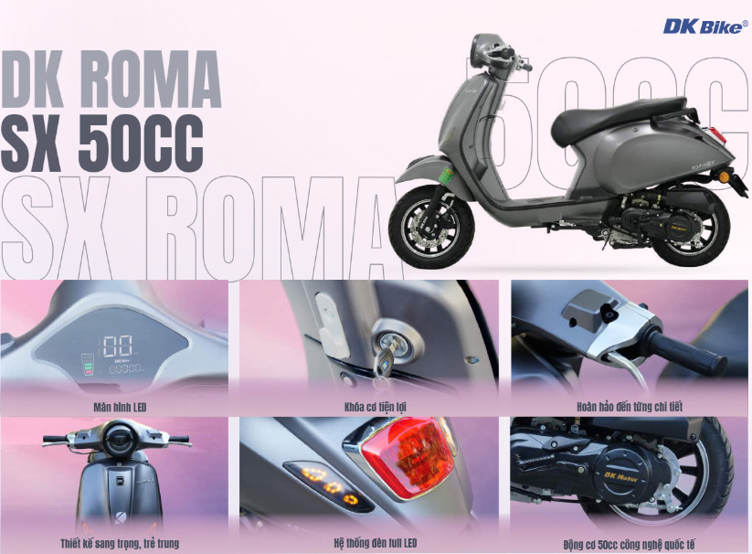 Xe ga 50cc DK Roma SX