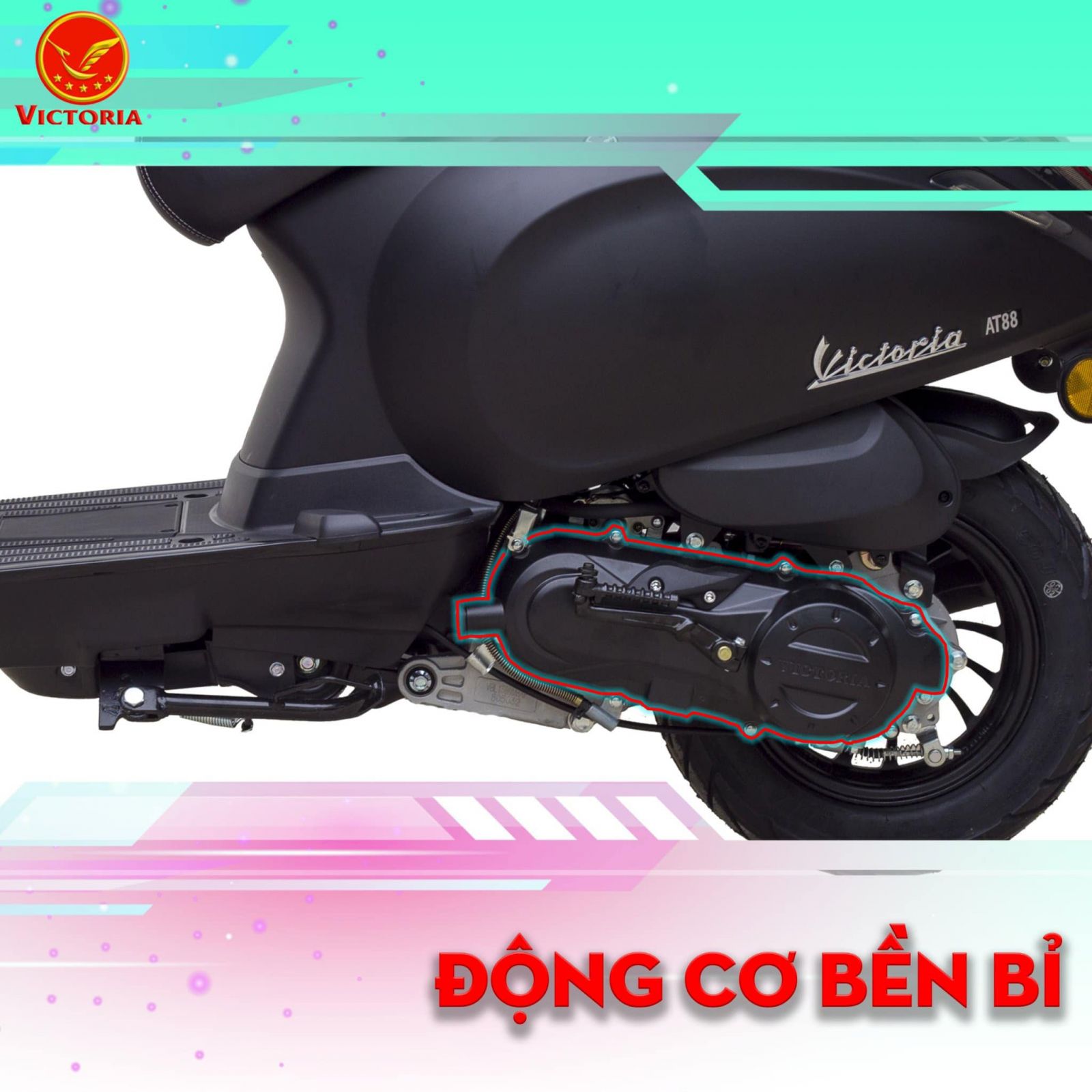 Xe ga 50cc Scooter Victoria đèn tròn Xe ga 50cc Scooter Victoria đèn tròn