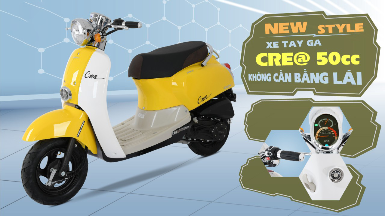 xe tay ga 50cc không cần bằng lái