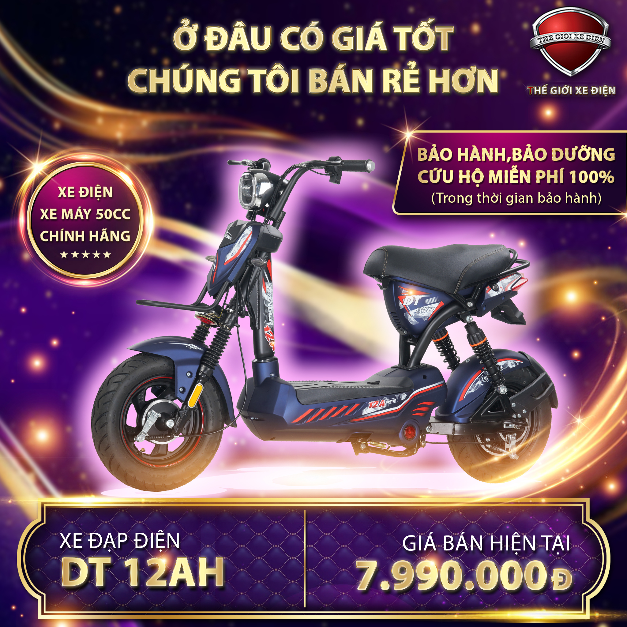 xe đạp điện m133 dt 12A