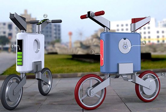 Mẫu concept xe đạp điện có khung chữ Z mang phong cách tương lai   SANYTUONGVN
