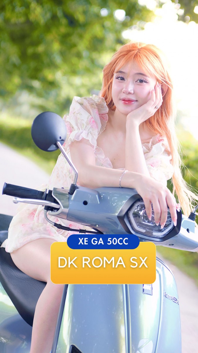 Xe Ga 50cc DK Roma SX 2024 Dành cho học sinh chất lượng đến từng chi tiết