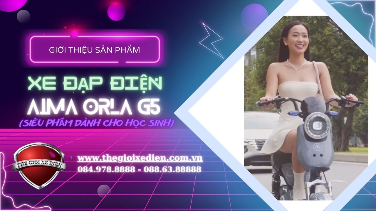 Xe Đạp Điện Aima G5 - Mẫu xe bán chạy nhất thị trường Việt Nam