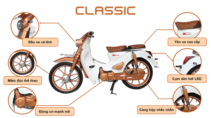 Xe Cub 50cc Ally Classic Phiên Bản Độ 2020 - Cực Chất & Cực Ngầu