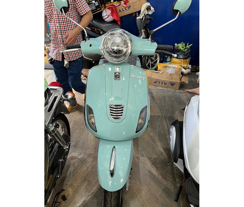 Xe máy điện Vespa Dibao Pansy S2 màu xanh ngọc hợp với người mệnh Thủy